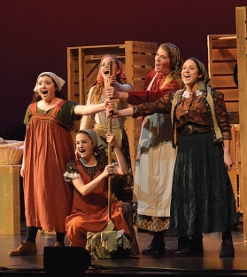 I'm not going to lie - This is from Edina High School (where I did not attend) and they did Fiddler on the Roof (which I was never in, nor worked on crew). I googled for this photo. Evidently taking great photos of the work I was involved in was not something that was important to me in high school. Lesson learned.